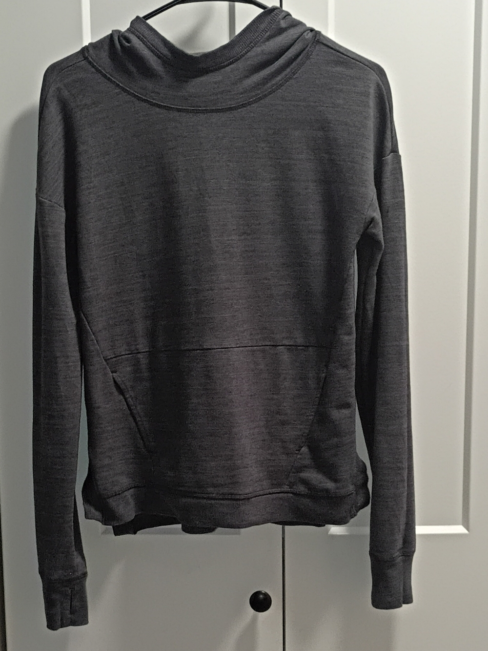 Athletic Works Charcoal Gray Cowl Neck Sweater